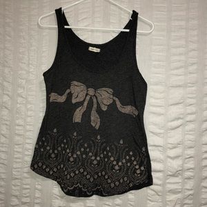 SALE Silence + Noise Tank with Bow